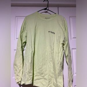 Men’s Columbia PFG Long Sleeve Shirt Size XL South Carolina Light Green/Yellow